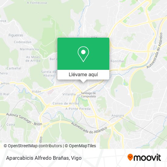 Mapa Aparcabicis Alfredo Brañas