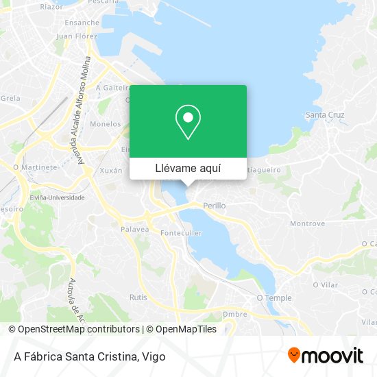 Mapa A Fábrica Santa Cristina