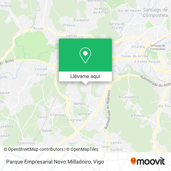 Mapa Parque Empresarial Novo Milladoiro