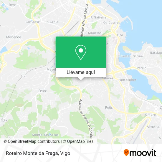 Mapa Roteiro Monte da Fraga