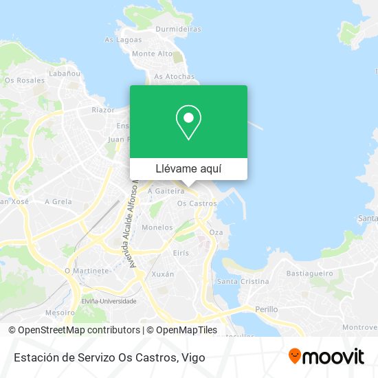 Mapa Estación de Servizo Os Castros