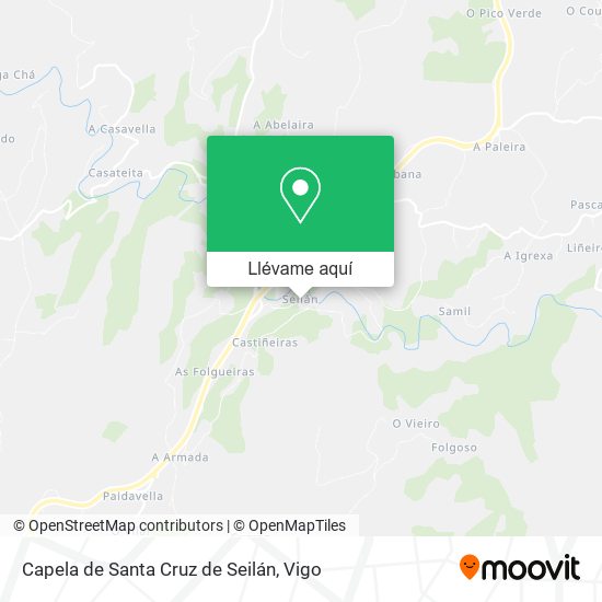 Mapa Capela de Santa Cruz de Seilán