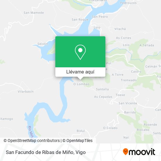 Mapa San Facundo de Ribas de Miño