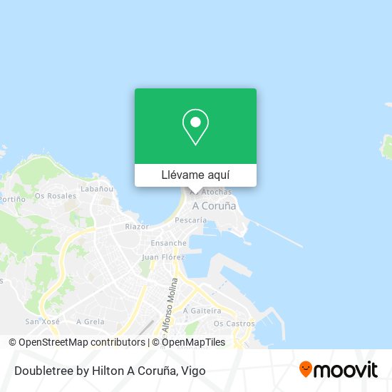 Mapa Doubletree by Hilton A Coruña