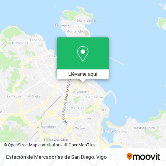 Mapa Estación de Mercadorías de San Diego