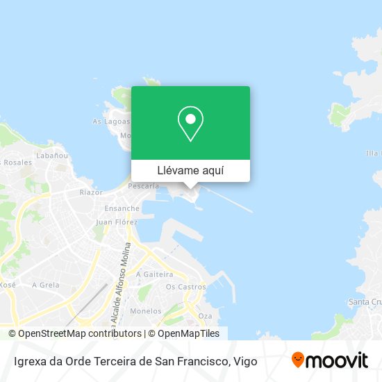 Mapa Igrexa da Orde Terceira de San Francisco