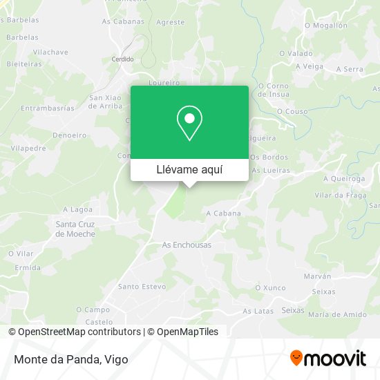 Mapa Monte da Panda