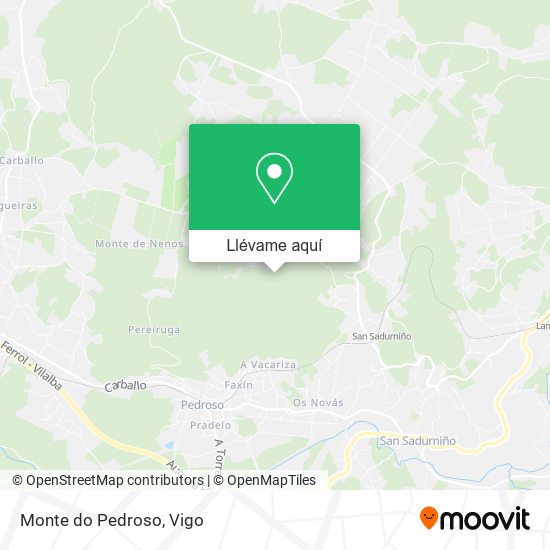 Mapa Monte do Pedroso