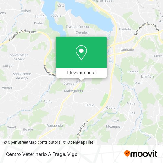 Mapa Centro Veterinario A Fraga