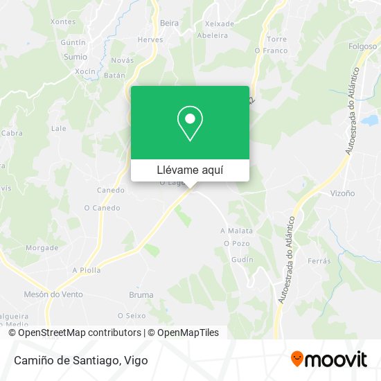 Mapa Camiño de Santiago