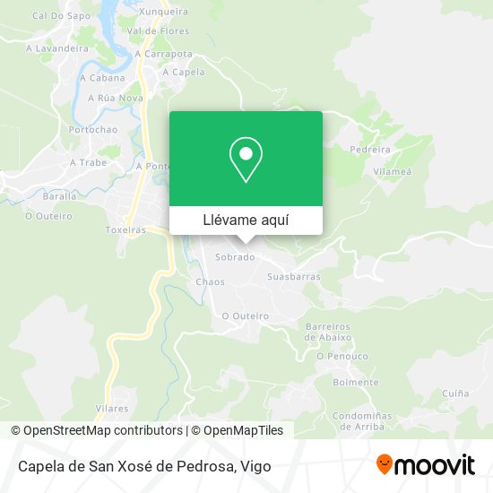 Mapa Capela de San Xosé de Pedrosa