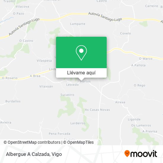 Mapa Albergue A Calzada