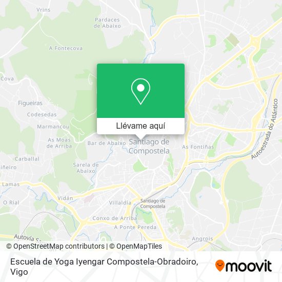 Mapa Escuela de Yoga Iyengar Compostela-Obradoiro