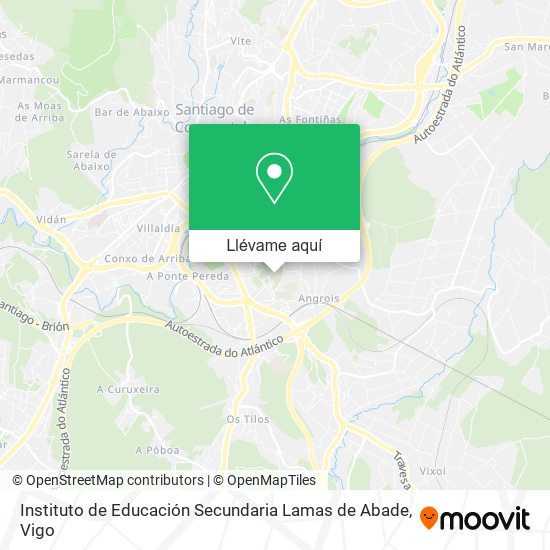 Mapa Instituto de Educación Secundaria Lamas de Abade