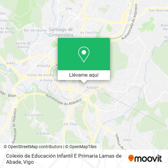 Mapa Colexio de Educación Infantil E Primaria Lamas de Abade