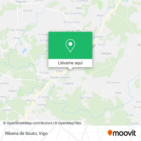 Mapa Ribeira de Souto