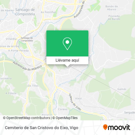 Mapa Cemiterio de San Cristovo do Eixo