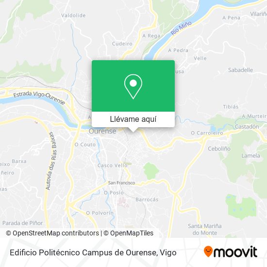 Mapa Edificio Politécnico Campus de Ourense