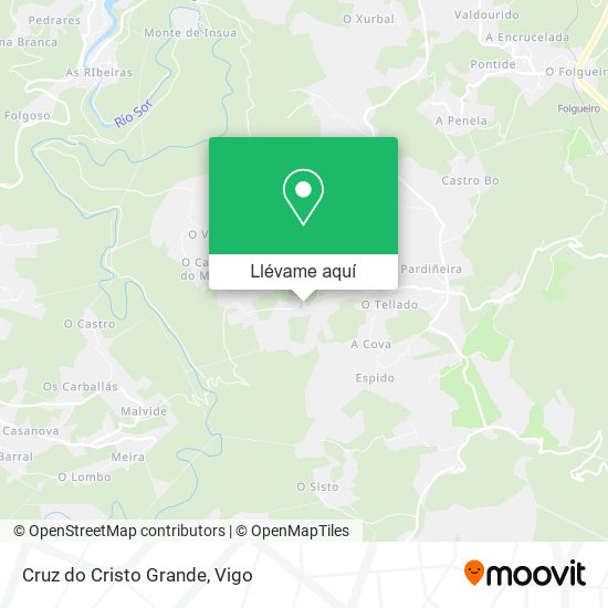 Mapa Cruz do Cristo Grande
