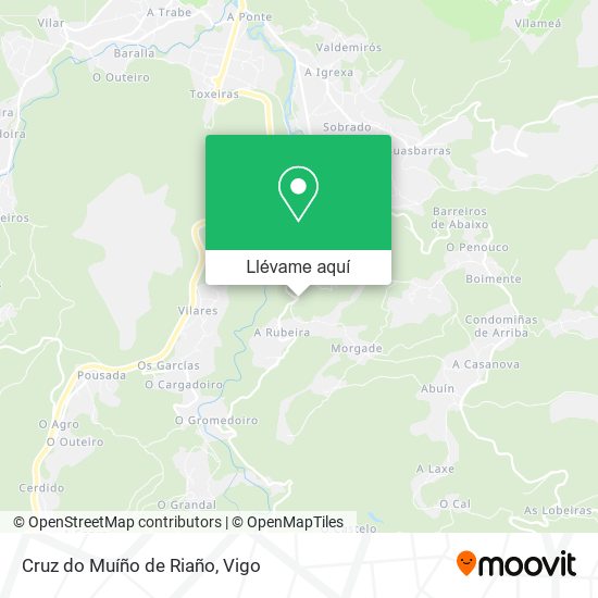 Mapa Cruz do Muíño de Riaño