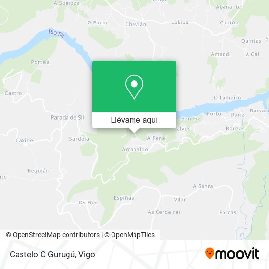 Mapa Castelo O Gurugú