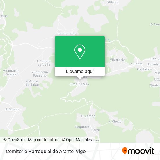 Mapa Cemiterio Parroquial de Arante