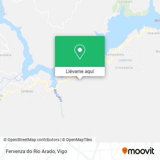 Mapa Fervenza do Rio Arado