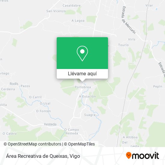 Mapa Área Recreativa de Queixas