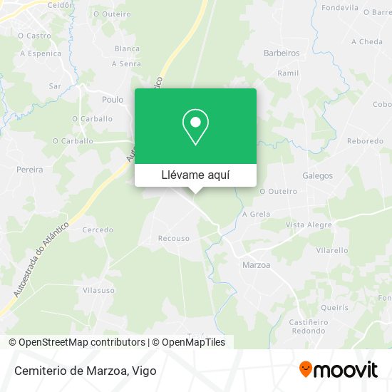 Mapa Cemiterio de Marzoa