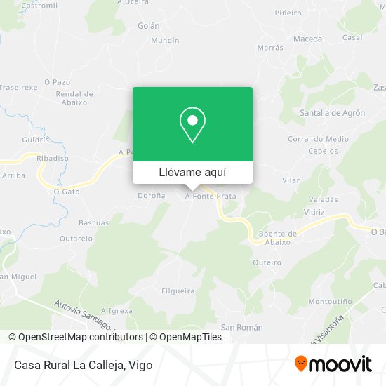 Mapa Casa Rural La Calleja