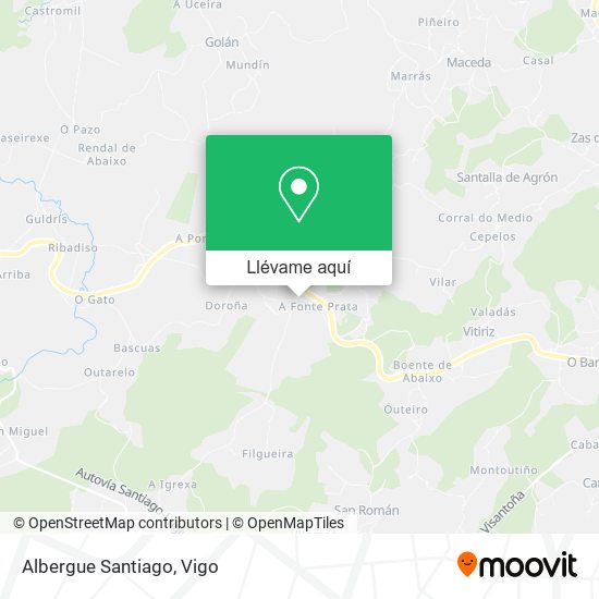 Mapa Albergue Santiago