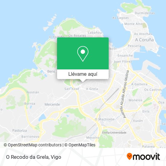 Mapa O Recodo da Grela