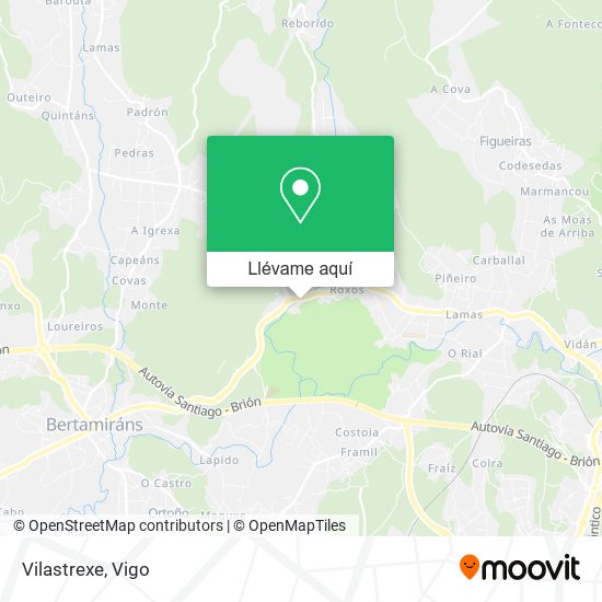 Mapa Vilastrexe