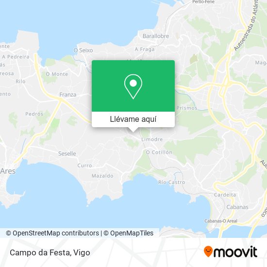 Mapa Campo da Festa