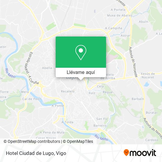 Mapa Hotel Ciudad de Lugo