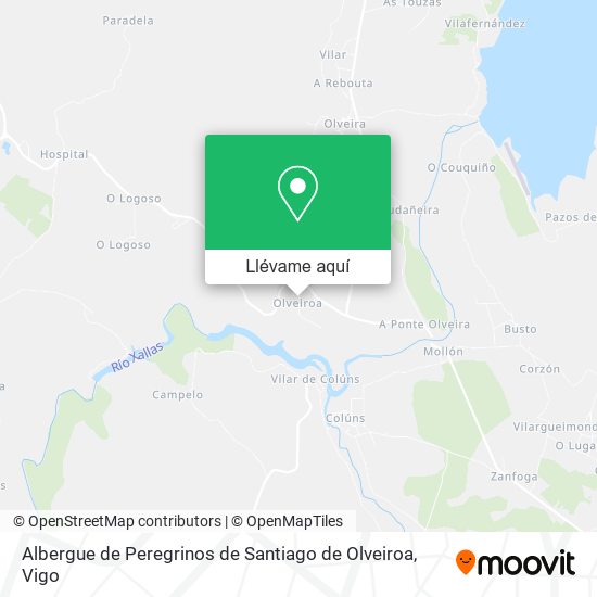 Mapa Albergue de Peregrinos de Santiago de Olveiroa