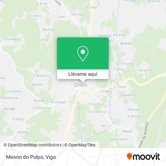 Mapa Mesón do Pulpo