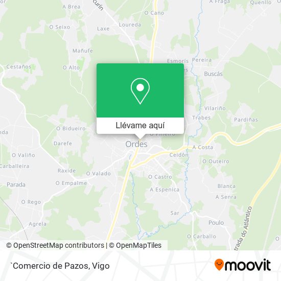 Mapa `Comercio de Pazos