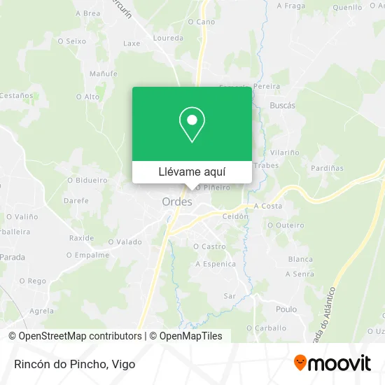 Mapa Rincón do Pincho