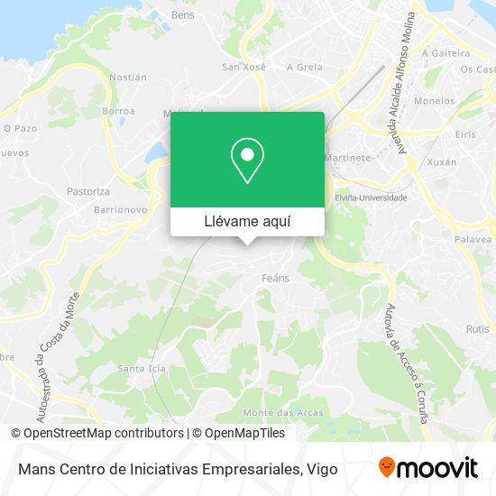 Mapa Mans Centro de Iniciativas Empresariales