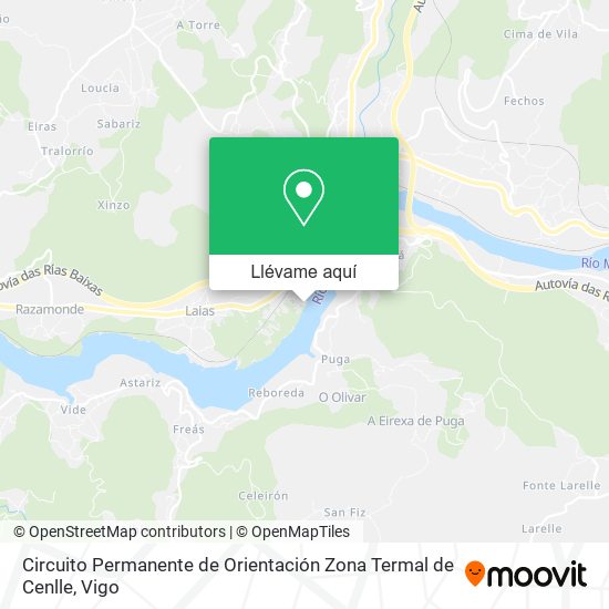 Mapa Circuito Permanente de Orientación Zona Termal de Cenlle