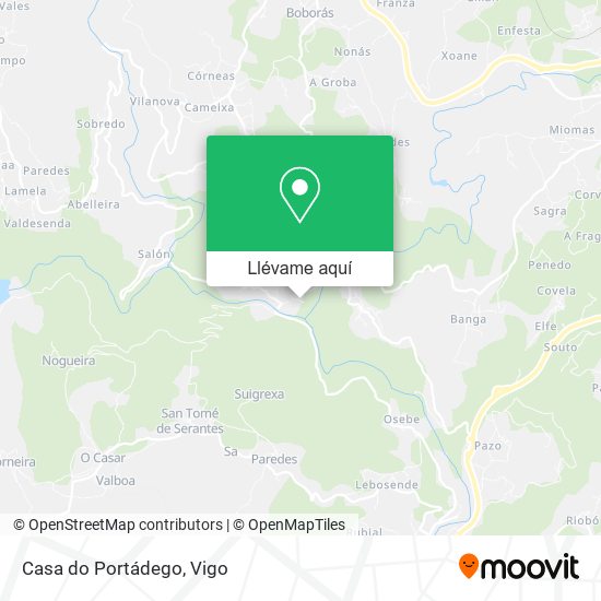 Mapa Casa do Portádego