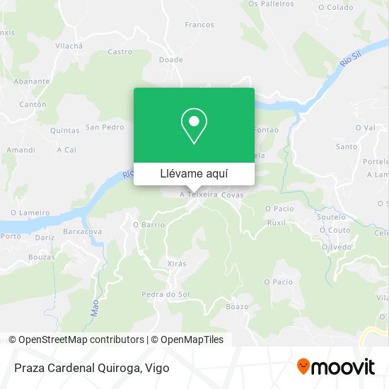 Mapa Praza Cardenal Quiroga