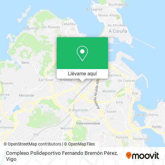 Mapa Complexo Polideportivo Fernando Bremón Pérez