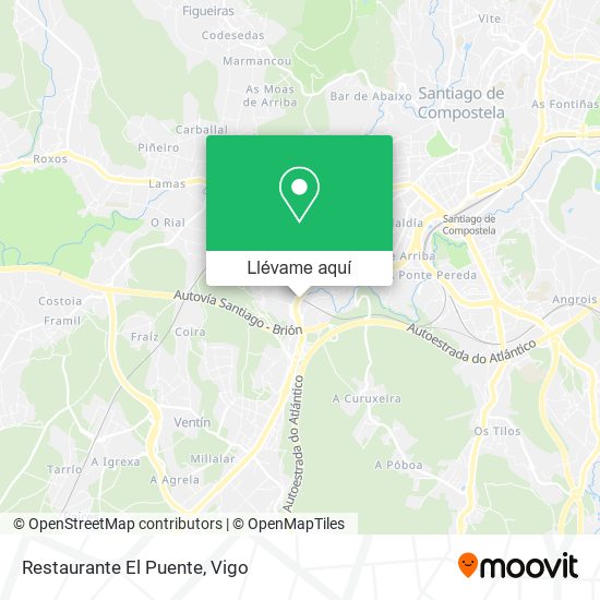 Mapa Restaurante El Puente
