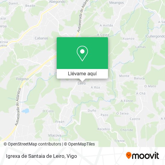 Mapa Igrexa de Santaia de Leiro