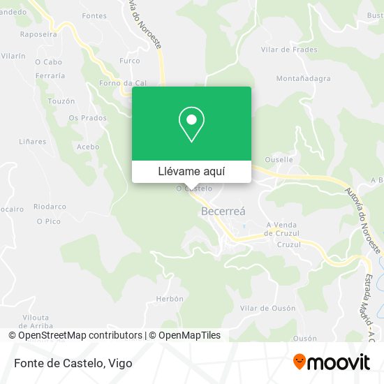 Mapa Fonte de Castelo