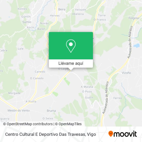 Mapa Centro Cultural E Deportivo Das Travesas
