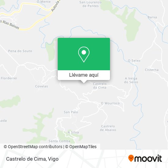 Mapa Castrelo de Cima