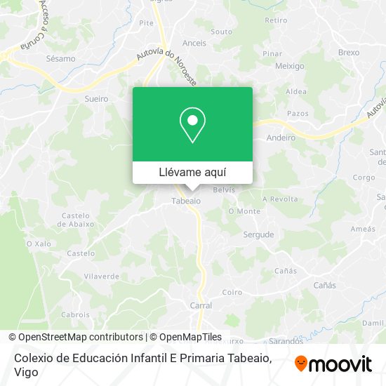 Mapa Colexio de Educación Infantil E Primaria Tabeaio